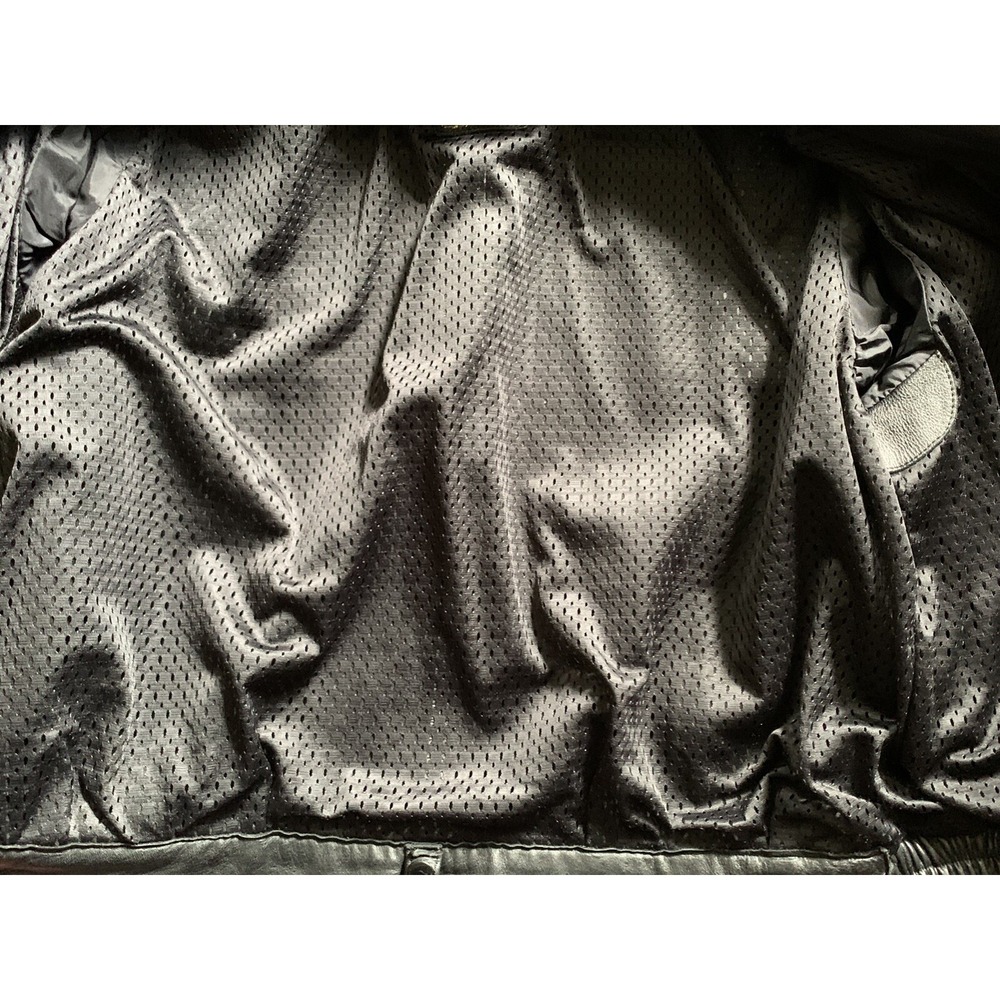 VINTAGE HEIN GRICKE BIKER LEATHER JACKET HARLEY DAVIDSON SIZE 40W - Picture 7 of 12